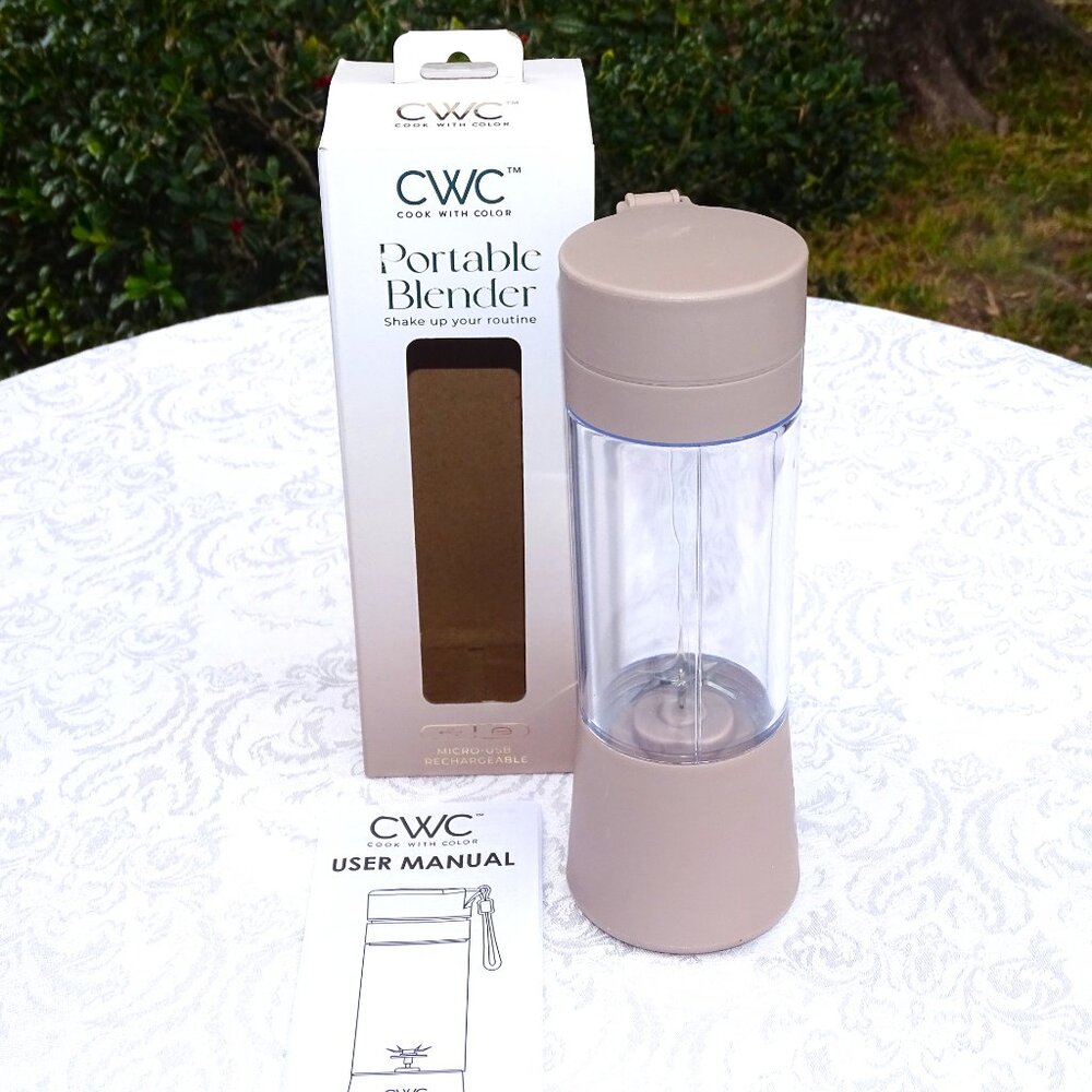 CWC Portable Blender 12oz Beige New - Picture 4 of 8